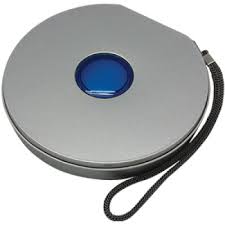 CD холдер на 10 дисков синий, металл